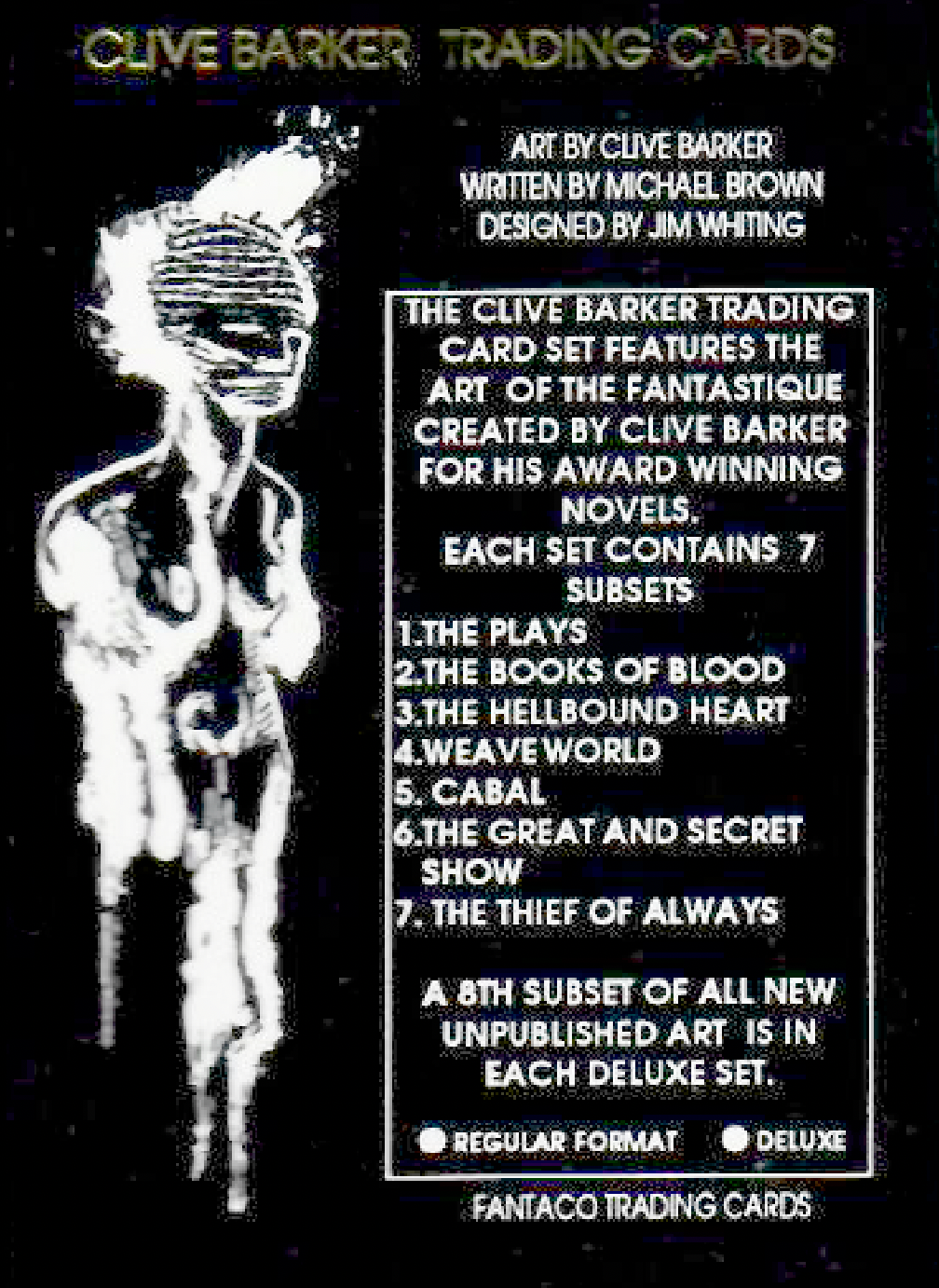 Clive Barker Trading Cards Regular Set